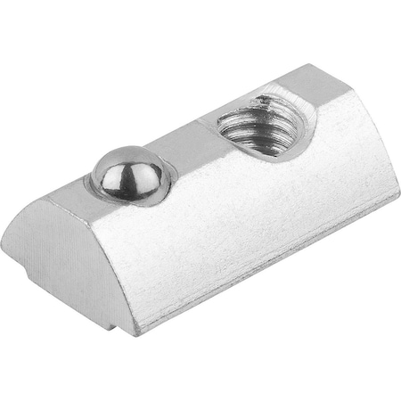 Kipp Slot Key Twist-In D=M08 B=13, 5, Form:B Steel, Finned K1024.0808